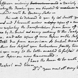 [Document, 1785 April 13]
