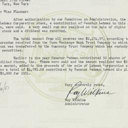 Letter: 1951 August 9