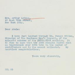Letter: 1936 January 22