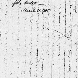 [Document, 1785 March 31]