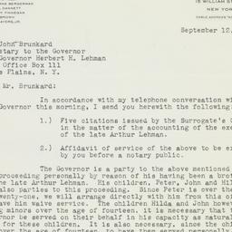 Letter: 1938 September 12