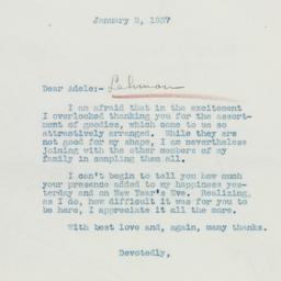 Letter: 1937 January 2