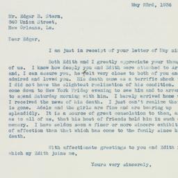 Letter: 1936 May 23