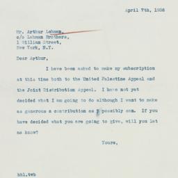 Letter: 1936 April 7