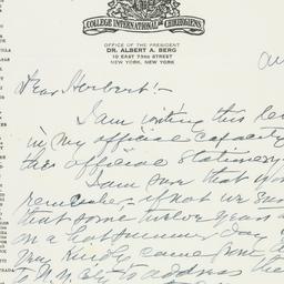 Letter: 1947 August 20