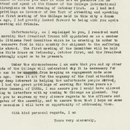 Letter: 1947 September 28