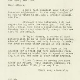 Letter: 1946 November 23