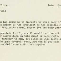 Memorandum: 1948 January 8