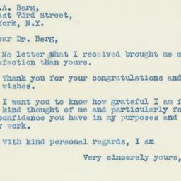 Letter: 1938 October 9