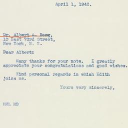 Letter: 1942 April 1