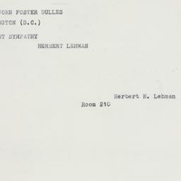 Telegram: 1959 May 25