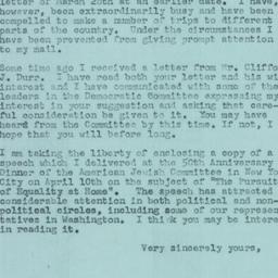 Letter: 1957 April 15