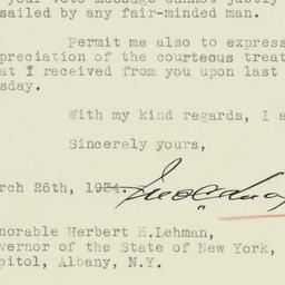 Letter: 1934 March 26