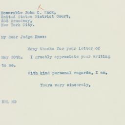 Letter: 1935 May 24