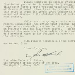 Letter: 1935 May 20