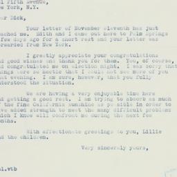 Letter: 1936 November 21