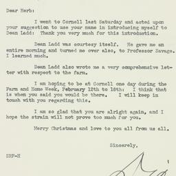 Letter: 1933 December 16