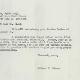 Letter: 1952 January 29