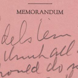 Memorandum: n.d.