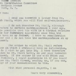Letter: 1951 November 19