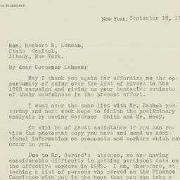 Letter: 1931 September 12