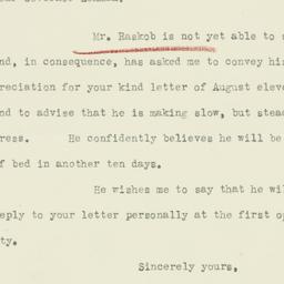 Letter: 1936 August 14
