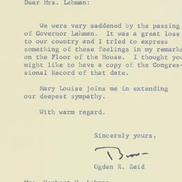 Letter: 1963 December 18