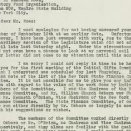 Letter: 1931 October 1