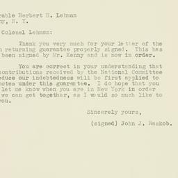 Letter: 1930 December 11
