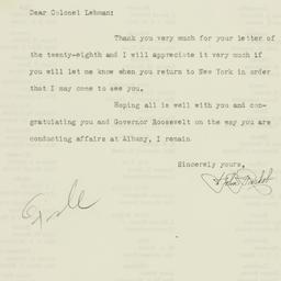 Letter: 1931 August 31