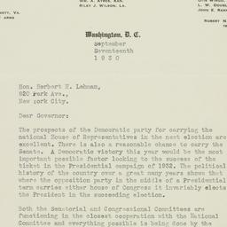 Letter: 1930 September 17