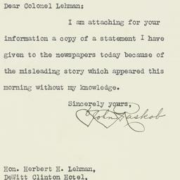 Letter: 1931 October 6