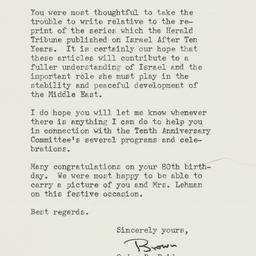 Letter: 1958 April 2