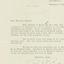 Letter: 1942 December 7