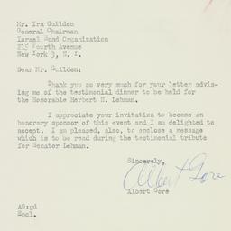 Letter: 1958 October 8