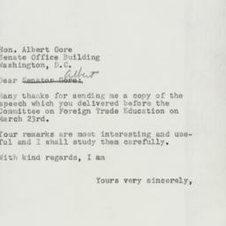 Letter: 1955 March 26