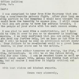 Letter: 1958 July 19