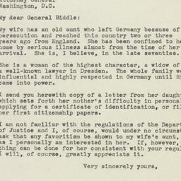 Letter: 1945 May 1