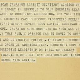 Telegram: 1950 December 18