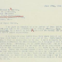 Letter: 1936 June 17