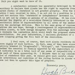 Letter: 1951 February 17