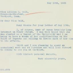 Letter: 1935 May 16