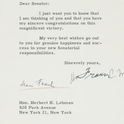 Letter: 1949 November 9