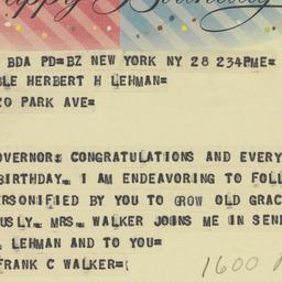 Telegram: 1958 March 28