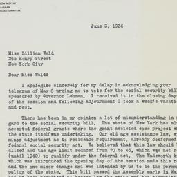 Letter: 1936 June 3