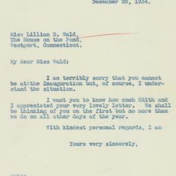 Letter: 1934 December 29