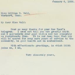 Letter: 1936 January 6