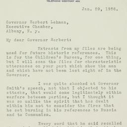 Letter: 1936 January 29