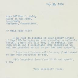 Letter: 1936 May 20