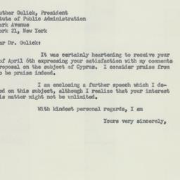 Letter: 1956 April 10